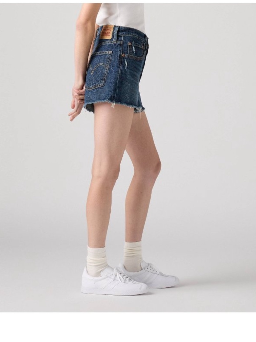 ICONIC Levi's Dark Blue Buttonfly High Waisted Jean Shorts NWOT